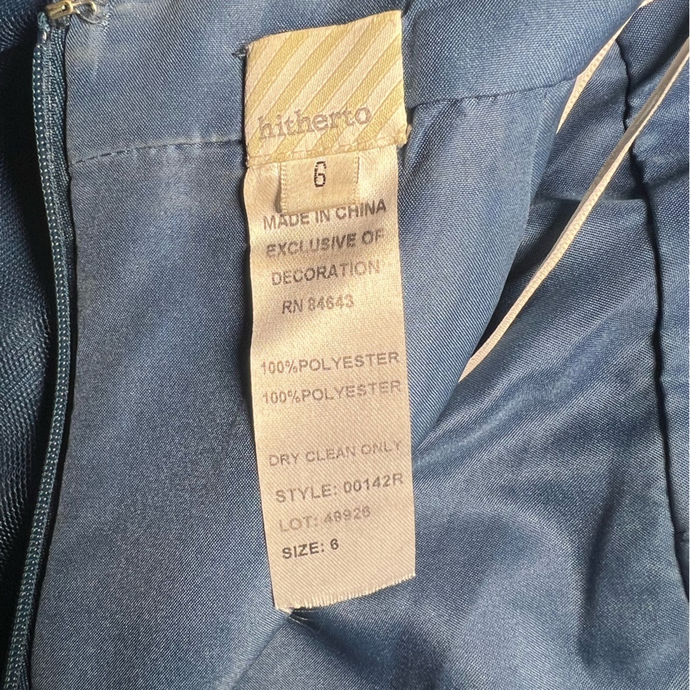 Anthropologie Hitherto Zaria Saphire Dress | 6 - Picture 13 of 16
